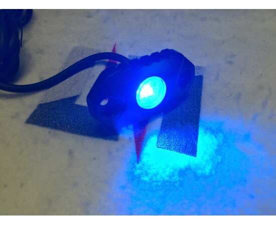 Точечная подсветка 9W - Синего цвета AURORA ALO-Y-2-L Blue (Черный корпус)