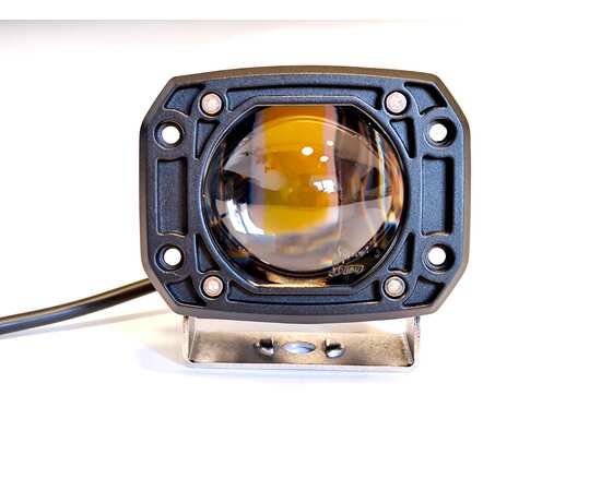 Фара врезная 30W - с ровной СТГ (белый- желтый) Samrai 0030SWY, изображение 2