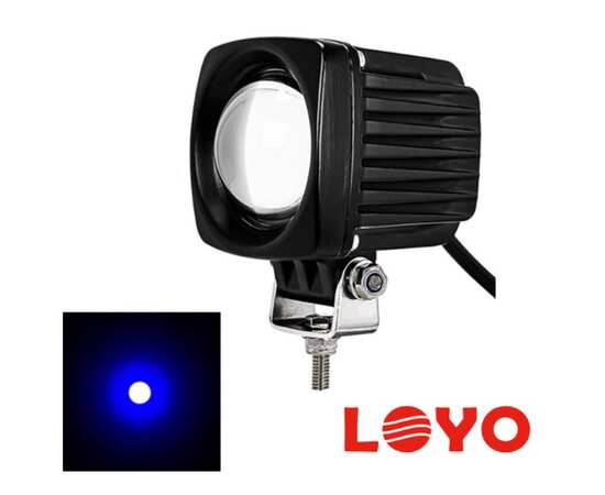 Маркерный  фонарь LOYO 10W - Синяя точка  LY-4020D 10-80V