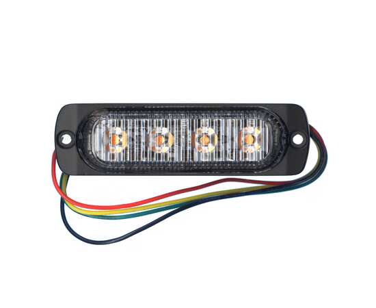 Фара вспышка 2W Sanmak SM7001-2Y  - Янтарный цвет, 10 режимов,  (стробоскоп)