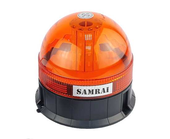 Маяк проблесковый Samrai 014F, 12,5 см,  3 режима, на магните, питание от прикуривателя, 12/24V