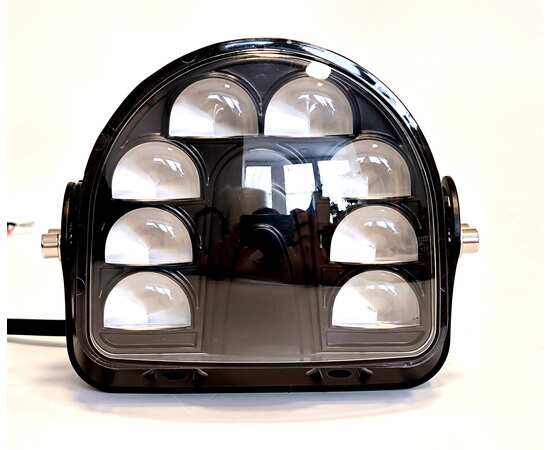Маркерный фонарь 25W красного цвета (подкова) 7009D-25W ( 9-80V )
