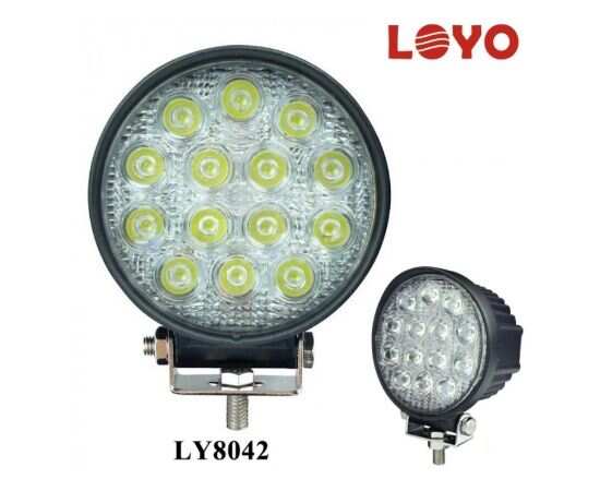 Светодиодная LED фара 42W - Ближнего (Рабочего) света, LOYO WORK 8042 (светодиоды Epistar), изображение 2