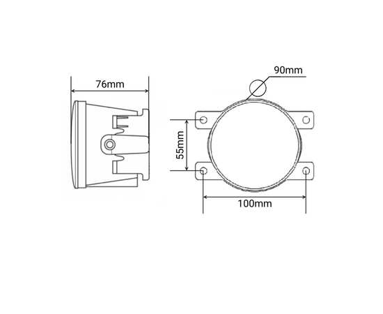 Противотуманные фары 30W - LY-FL001  для Toyota, Ford, Nissan, Scion и т. д. (2шт) 2200Lm