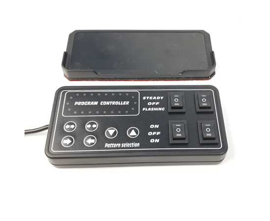 Проблесковая балка 96W с ПДУ на проводе, 129 см, 20 режимов, Samrai 07C-96W, изображение 4
