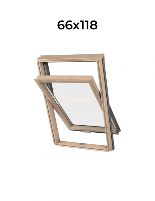 Окно мансардное двухкамерное KAV B1500 DAKEA® 66x118