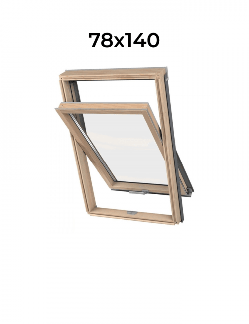 Окно мансардное двухкамерное KAV B1500 DAKEA® 78x140