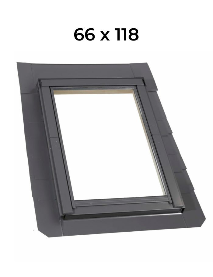 Оклад для монтажа мансардного окна в плоскую кровлю Rooflite+ LSX 66*118