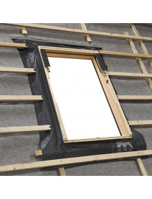Мансардное окно с приподнятой осью открывания и вентиляционным клапаном, однокамерный стеклопакет RoofLITE+ MOE B1000 55*78