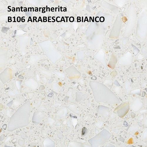 Кварцевый камень Santamargherita B106 ARABESCATO BIANCO