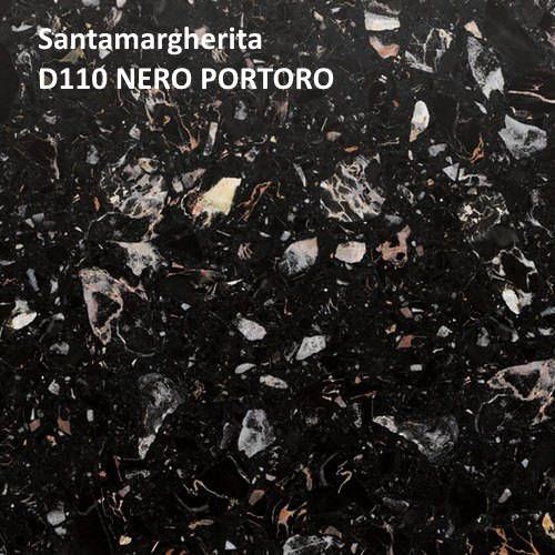 Кварцевый камень Santamargherita D110 NERO PORTORO