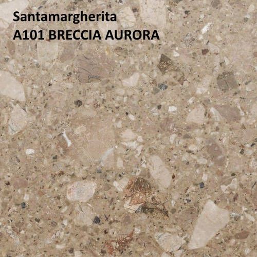 Кварцевый камень Santamargherita A101 BRECCIA AURORA