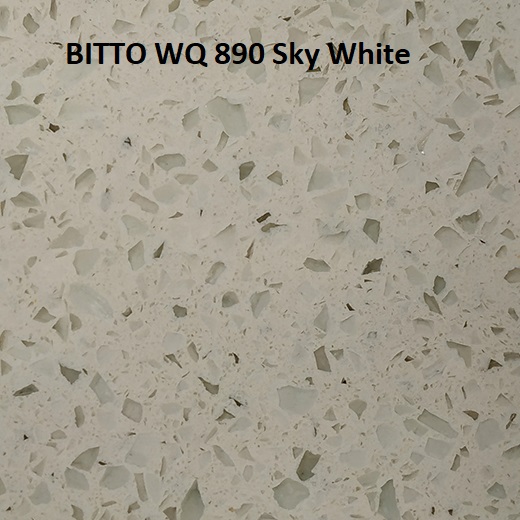 Кварцевый агломерат BITTO WQ 890 Sky White