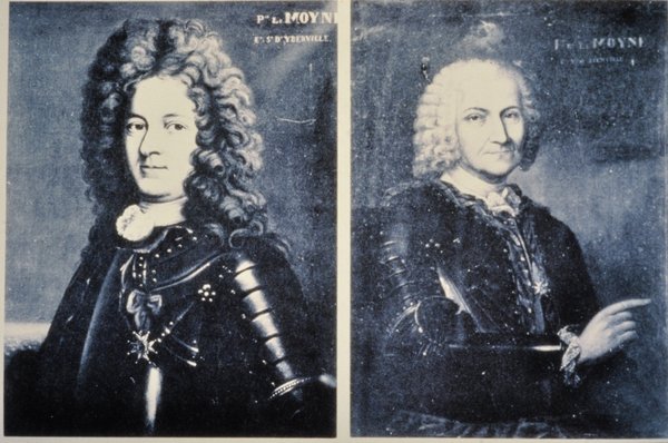 Sieur de Iberville and Sieur de Bienville. Canadian Explorers Founders of New Orleans