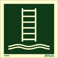 (EES) Emergency Lifesaving Signs :: Embarkation ladder w/out text 104054 LSS018