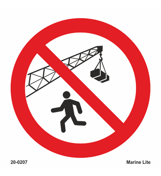 Do Not Walk Under Overhanging Weight 20-0207