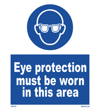 Eye Protection Must Be Worn In This Area 195734 335734