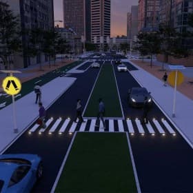 Solar-Pedestrian-warning-system