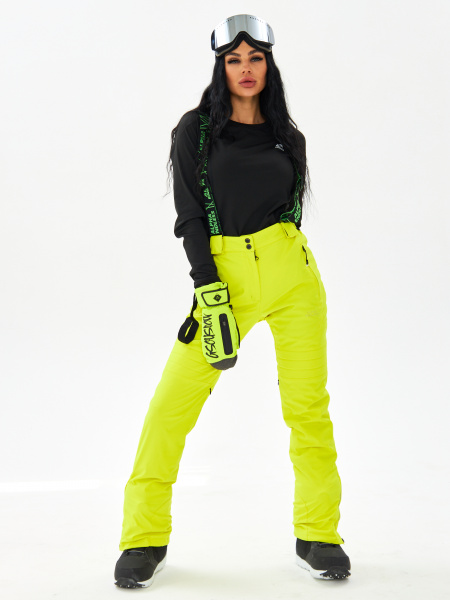 Женские мембранные горнолыжные брюки Alpha Endless Alpine Tech 423/001_5 Лимонно-желтый