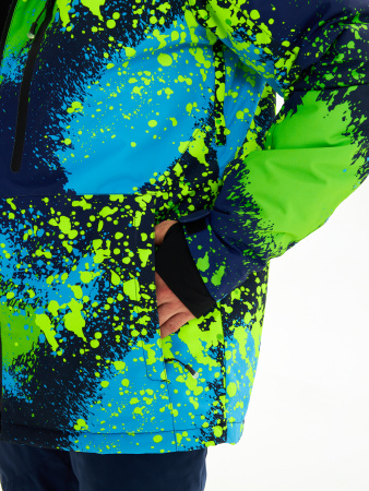 Мужская горнолыжная сноубордическая куртка Alpha Endless Neon Crazy SNB 423/248_1 Разноцветный