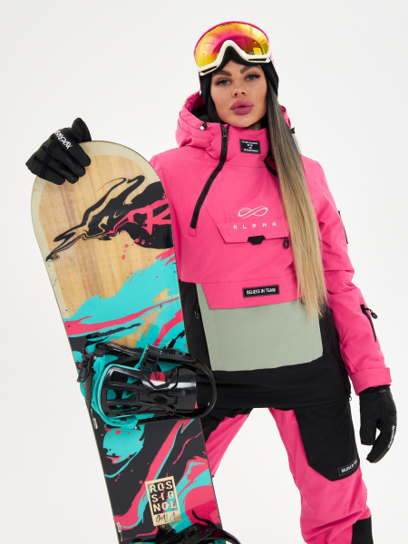 Женский зимний мембранный горнолыжный / сноубордический костюм Alpha Endless Ice Illusion PRO 323/2953_ 29 Разноцветный + P 9K 962_ 29 Разноцветный
