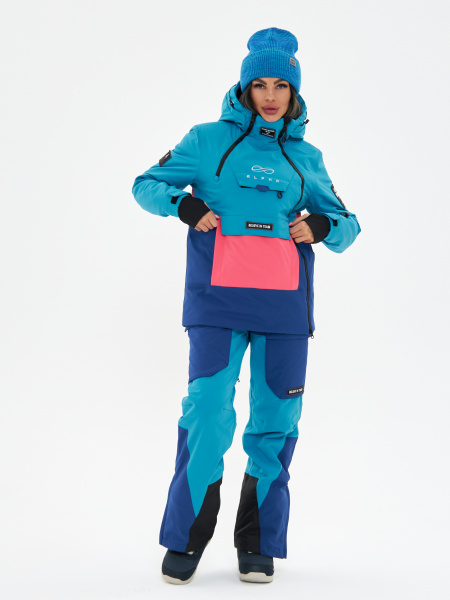 Женский зимний мембранный горнолыжный / сноубордический костюм Alpha Endless Ice Illusion PRO 323/2953_ 28 Разноцветный + P 9K 962_ 28 Разноцветный