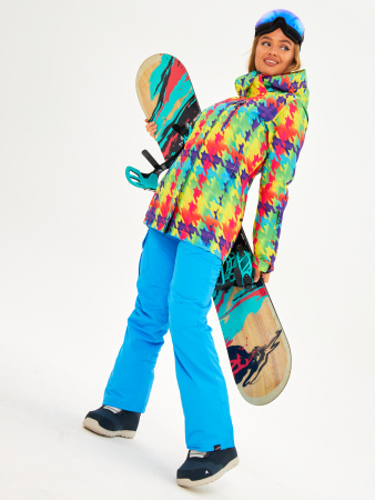 Женский сноубордический /горнолыжный костюм Alpha Endless Волшебное конфетти_006 / брюки 223/1421_BNZ Синий