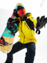 Мужской мембранный горнолыжный / сноубордический костюм Alpha Endless Ardor Tech 423/148_1 Имперский Желтый + P 423/002_1 Черный
