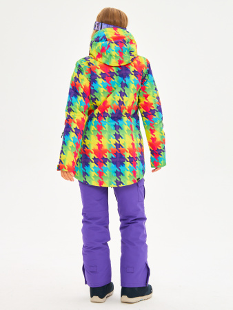 Женский сноубордический /горнолыжный костюм Alpha Endless Волшебное конфетти_006 / брюки 223/1421_PRP Фиолетовый