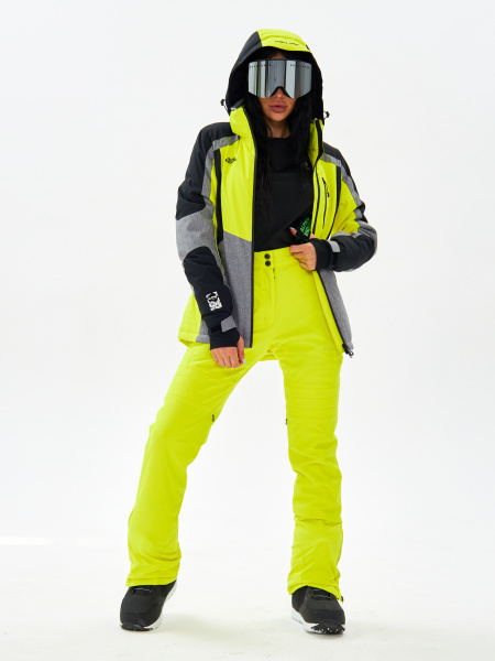 Женский горнолыжный / сноубордический костюм Alpha Endless Mountain Tech_3 Лимонно-желтый / брюки 423/001_5 Лимонно-желтый
