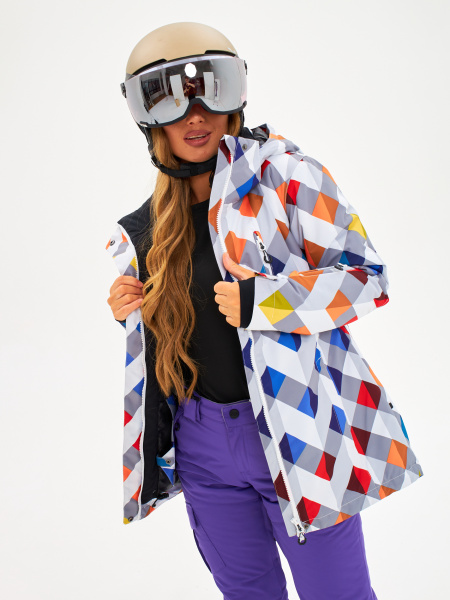 Женская зимняя сноубордическая куртка Alpha Endless Волшебное конфетти_003