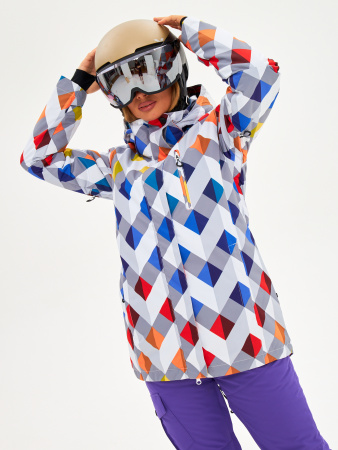 Женский сноубордический /горнолыжный костюм Alpha Endless Волшебное конфетти_003 / брюки 223/1421_PRP Фиолетовый