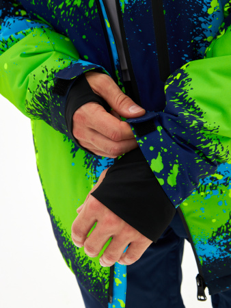 Мужская горнолыжная сноубордическая куртка Alpha Endless Neon Crazy SNB 423/248_1 Разноцветный