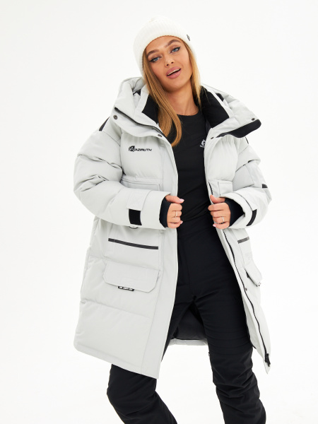 Женская зимняя мембранная куртка /парка /пальто OVERSIZE Azimuth Сказка 123/22900_22 Blanc de Blanc