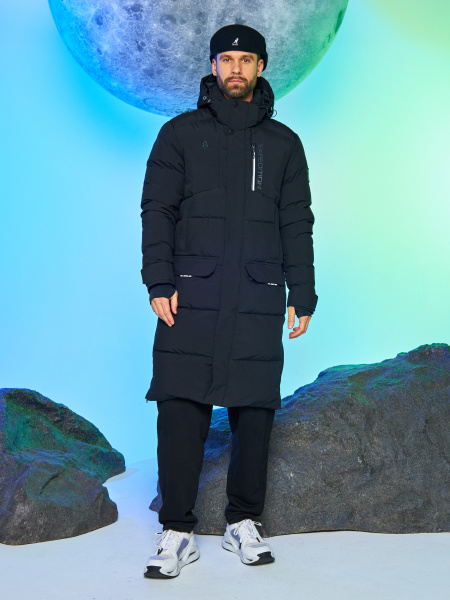 Мужское мембранное стеганное пальто Azimuth Снежный Богатырь 123/22950_20 Черный