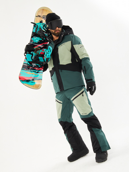 Мужской мембранный сноубордический / горнолыжный костюм Alpha Endless Time Space PRO 323/2823_1 Разноцветный