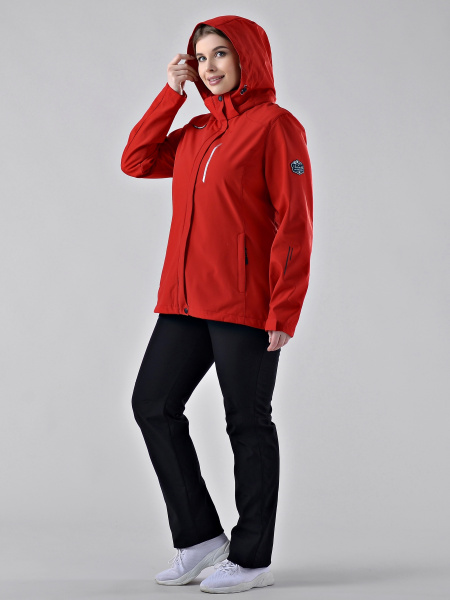 Женская куртка-виндстоппер софтшелл на флисе Azimuth БР 221/21836-1_210 Красный
