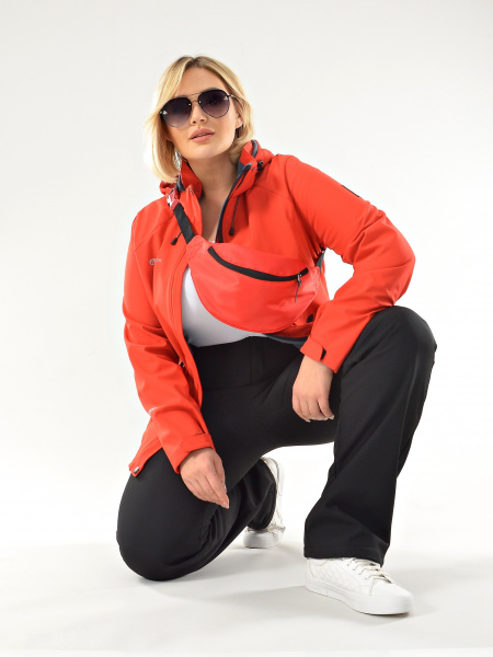 Женская куртка виндстопер /софтшелл красный Azimuth ВТ 20665_1_304 (БР)