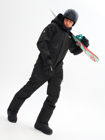 Мужской зимний горнолыжный / сноубордический комбинезон Azimuth Снежный Воитель 123/23962_503 Черный