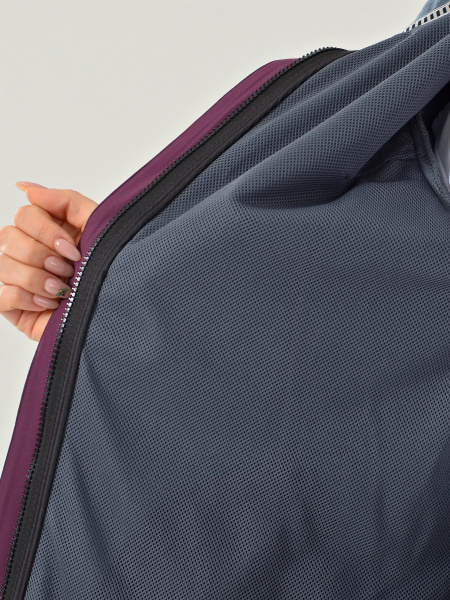 Женская куртка виндстопер /софтшелл баклажановый Azimuth ВТ 20665_1_305 (БР)