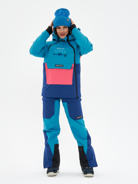 Женский зимний мембранный горнолыжный / сноубордический костюм Alpha Endless Ice Illusion PRO 323/2953_ 28 Разноцветный + P 9K 962_ 28 Разноцветный