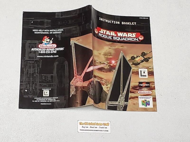 Star Wars Rogue Squadron - Authentic Nintendo 64 Instruction Manual 