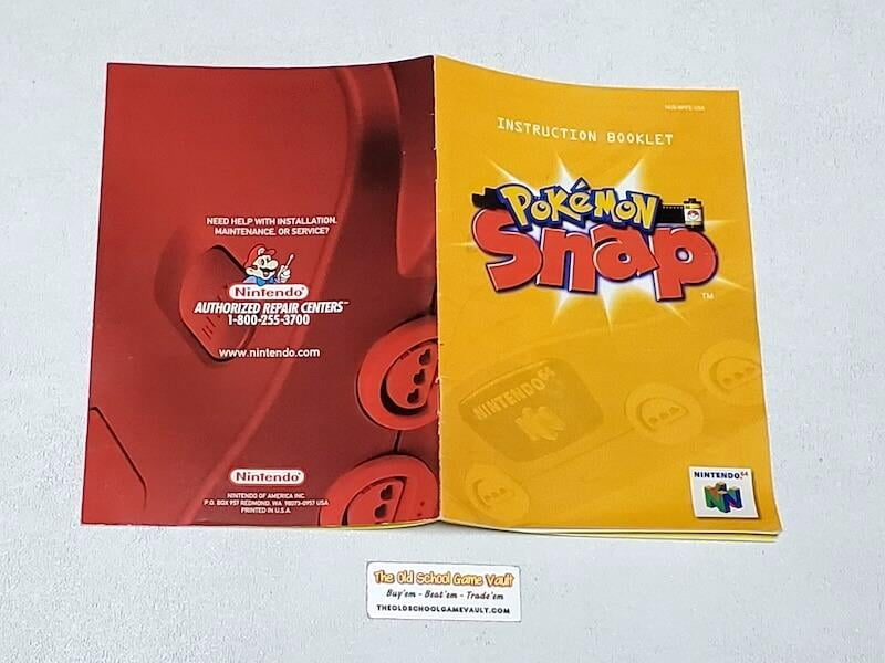 Pokemon Snap - Authentic Nintendo 64 Instruction Manual 