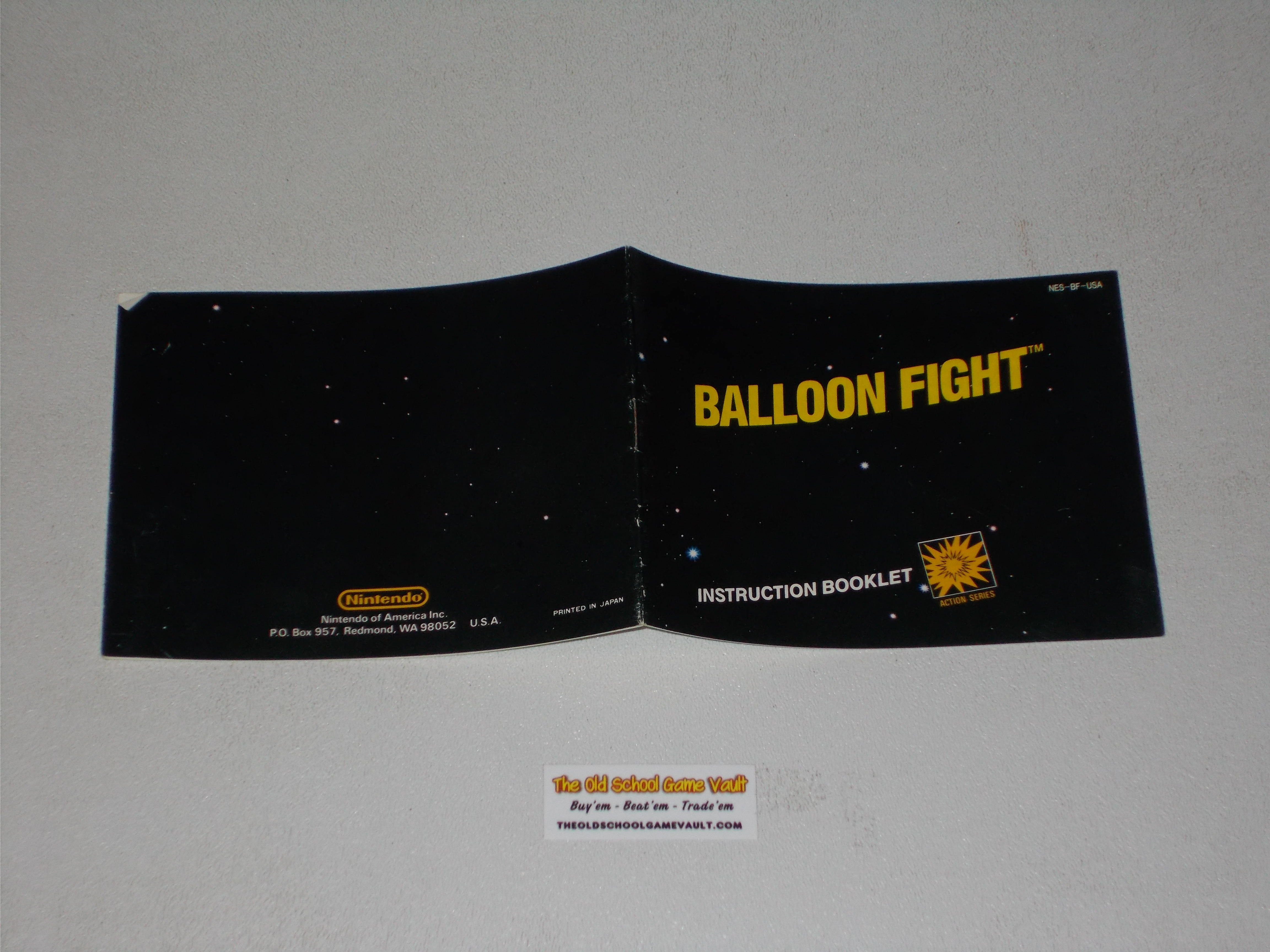 Buy Nintendo NES Instruction Manual Balloon Fight