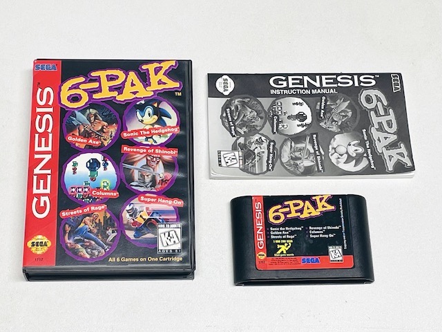 6 Pak Games - Sega Genesis Game