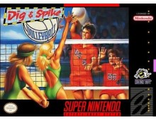 (Super Nintendo, SNES): Dig and Spike Volleyball