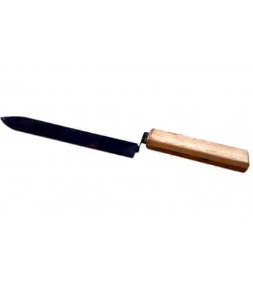 Нож пчеловодный черный металл с деревянной ручкой
