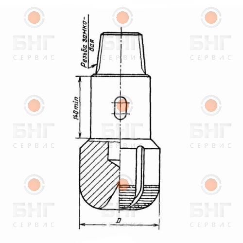 Долото PDC На нефть 118 мм FD313S (A437) чертеж