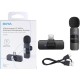 BOYA BY-V10 ULTRACOMPACT WIRELESS MICROPHONE SYSTEM WITH USB-C CONNECTOR FOR MOBILE DEVICES