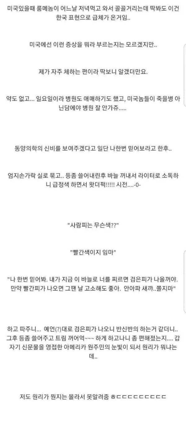 미국에 동양의 의학을 전함